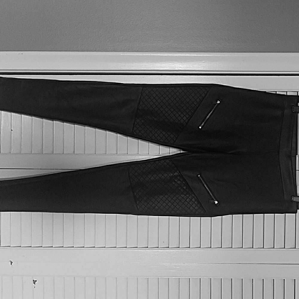 Express Black leather leggings
